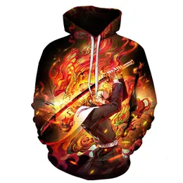 Tshirts Demon Slayer Bluies 3D Printing Anime Hoodie z kapturem z kapturem z kapturem z kapturem z kapturem z kapturem z kapturem Ubranie dla dzieci zima 230628