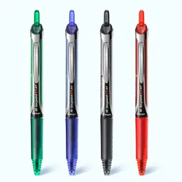 Pens Japan Pilot Hitecpoint V5 RT 0,5 mm infällbar gelpenna exakt nålspets Black Green Water Resistant Office Stationery BXRTV5