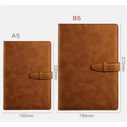 Notebook Ruze Creative Office Leather Notebook B5 Pianitore quotidiano Agenda 2023 Copertina del libro Business Notepad Borenad Boretary Notepad Notepad Note