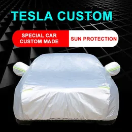 Cobre Protetor Solar Especial Proteção Contra Chuva À Prova D' Água Capa AntiUV Para Tesla 3 Y Modelo X Acessórios para CarroHKD230628