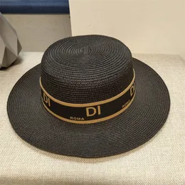Projektant litera wiadra kapelusze kobiety słomy kapelusz mężczyzna na plaży trawę warkocz swobodny moda letnie sunhat casquettes