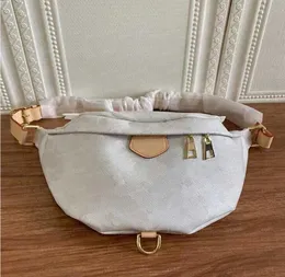 10A Designer Midjeväska Messenger Bags Kvalitet Midjeväskor Män Kvinnor Famous Chest Bag Pack Sport Äkta Läder Fannypack Belly Bumbag Crossbody axelväska Vit