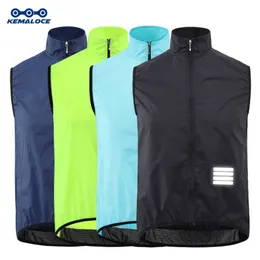 Cycling Jackets KEMALOCE Cycling Vest Wind Navy Blue Men Sleeveless Bicycle Gilet Black Lightweight Outdoor Windproof MTB Sports Wind Vest 230627