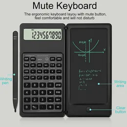 Calculators 10Digit Portable LCD Display Engineering Scientific Calculator with Writing Tablet + Pen Financial Accounting Calculate Tools