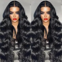 Density Transparent Body Wave Lace Front Wig 36 Inch 4X4 Closure Wigs For Women Loose Wavy 13x4/13x6 Frontal