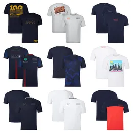 F1 Team Fahrerbekleidung 2023 Kurzarm Rundhals-Rennbekleidung Mode Plus Size Schnelltrocknendes T-Shirt Herrenanpassung