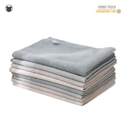 Rengöringsdukar 5st Microfiber Dishcloth dubbelsidig absorberande handduk för kök multifunktion badrumshanddukar kök och hushållsvaror 230628