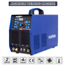 Tig-Lasapparaten Pulse Tig Kaynak Makinesi 225AMP 220V veya 110/230V AC/DC Alüminyum Kaynakçı 2T/4T Tig Arc Stick