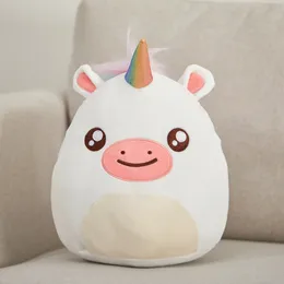 Plüschkissen, 30 cm, Einhorn, Panda, Seepferdchen, Überwurf, superweich, niedlich, PP-Baumwolle, Kuscheltiere, Geburtstagsgeschenk für Mädchen und Kinder, 230628