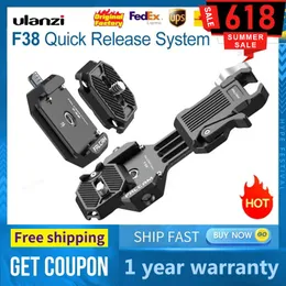 Ulanzi Falcam F38 Universal DSLR 카메라 Gimbal ARCA Quick Release 플레이트 클램프 스위치 키트 슬라이더 삼각대 마운트 어댑터