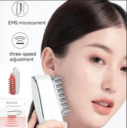 Head Massage Daily Comb Scalp Massager Facial EMS Microcurrent Massage Hair Health Scalp Therapy RF Hair Care Meridian Electric Massage Comb RF Hair Regeneration