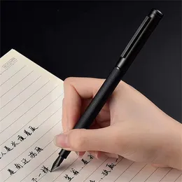 Pens LMP Hongdian Black Forest Fountain Pen High quality Matte Black Titanium EF/F Nib Office School Supplies Writing Smooth Ink Pens