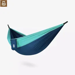 Aksesuarlar YouPin Zaofeng Hammock Salıncak Yatağı 12 PISPERSON ANTROLLOVER HAMAKLAR MAX Yük 300kg Açık kamp salıncakları paraşütlü kumaş