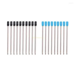 10 ricariche per penna a sfera sostitutive 1,0 mm colore inchiostro nero blu per cancelleria per ufficio scolastico