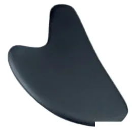 Massagem Stones Rocks Gua Sha Facial Body Mas Tools Heart Bian Stone 3D Guasha Scra Tool Black Drop Delivery Health Beauty Dhds0