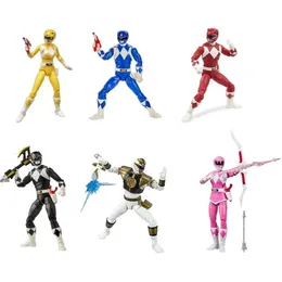 Action Toy Figures Original Power Rangers RED RANGER WHITE Joints Movable Anime Figure Toys for Kids Boys Birthday Gifts 230627