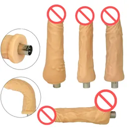 Dildo realista para máquina de sexo com 3 conectores XLR G Spot brinquedos sexuais para masturbação feminina