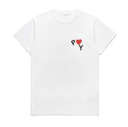 رجال tshirts قميص الأكمام Tees Tshirt قمم حمراء للسيدات الحب القطن القصيرة T الأزياء الصيفية مصمم ملابس الشارع رجال يلعب الملابس