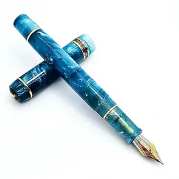 Pennor 2022 Nya Kaigelu 316+ Classic Nib Fountain Pen Unik design Akrylharts Kontorsskola Tillbehör Skrivande smidig bläckpenna som gåva