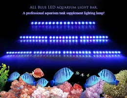 Oświetlenie akwariów rośnie 54W81W108W LED Aquarium Light z jedynie 470 nm Blue Spectrum Pas Piękny lampa z czołgu Coral Reef 230627