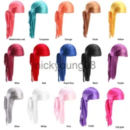 4Pcs Durag Set Für Männer - Satin Wave Cap Mit Langem Schwanz