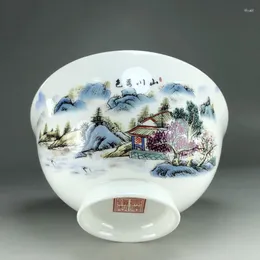 ボウル4.5インチJingdezhen Ceramic Bone China Art Small Rice Bowl Chinese Home Ramen Porcelain Tablewareキッチンアクセサリー