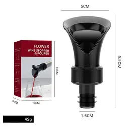 Barverktyg två i Onee Fresh Kee Flower Wine Stopper och Pourer Design Home Restaurant Party Drop Delivery Otec2