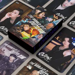 ملصقات لاصقة 55 قطعة مجموعة بطاقات Kpop ATEEZ Lomo THE WORLD EP1 MOVEMENT Guerrilla Pocards وصول عالية الجودة 230626