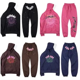 Young Thug Pink SP5DER 555555 Men Kvinnor Hoodie High Quality Foam Print Spider Web Grafik 555555 Sweatshirts Pullovers S-XL DA