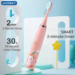 Tandborste Sonic Electric for Kids Tooth Brush Children Waterproof Teething Cleaning Whitening Soft Borstle J259 230627