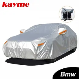 Kayme Waterproof Covers Outdoor Sun Protection Cover Car For BMW E46 E60 E39 X5 X6 X3 Z4 E90 E36 E34 E30 F10 F30 SedanHKD230628