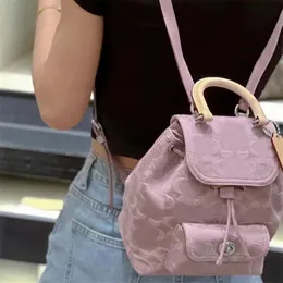 Kadın Denim Sırt Çantası Tasarımcı Kadın Tote Riya 21 Sırt Çantası Tuval Çift Omuz Schoolbag Kızlar Yaz Seyahat Çantaları Coa Sırt Çantaları