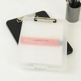 Clipboard A4 Plastic Storage Clipboard File Box Case Document File Folders Clipboard Writing Pad Stationery School Office Supplies