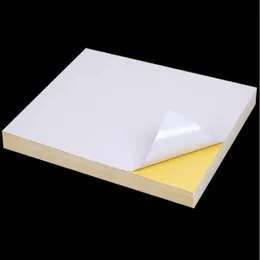 Tags 50sheets A4 Carta di stampa autoaddetto a getto d'inchiostro bianco etichetta etichetta per etichetta etichetta di carta glossica in legno Pulp Wood Pulp Paper