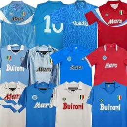 1987 1988 Napoli Retro Soccer Jerseys 86 87 88 89 90 91 93 94 Naples Coppa Italia SSC Napoli Maradona Vintage Calcio kits Classic Vintage Neapolitan Jersey