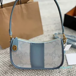 Bolsas de diseñador Colores de noche Crossbody Swinger Bag Women Axilar Bag Bagbag Bag Purso Cuero genuino 2 correas Flores viejas Distribución