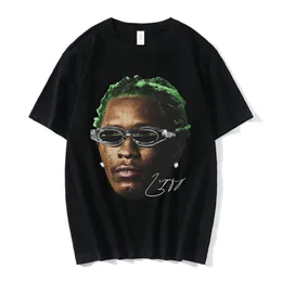 Magliette da uomo Rapper Young Thug Graphic T Shirt Uomo Donna Moda Hip Hop Street Style Maglietta Estate Casual Manica corta Tee Oversize 230627