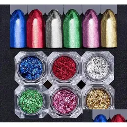 Nail Glitter Magic Mirror Chameleon Flakes Sequins Powder Gold Sier Red Irregar Paillette Manicure Decoration Xb1 Drop Delivery Heal Dhao0