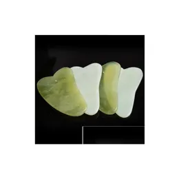 أحجار التدليك الصخور الرعاية الصحية Gua Sha Guasha Jade Mas Masr الصينية الطبيعية Scra أدوات العين أنحل Kd1 قطرة التوصيل الجمال Dhd0X