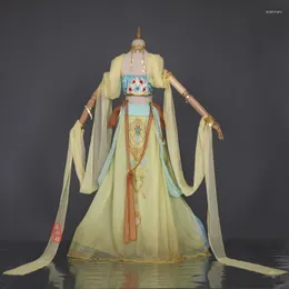 Vêtements de scène 2023 robe de danse Cosplay grande balançoire jupe spectacle en mousseline de soie élégante manches volantes chinois Phoenix fée Costume