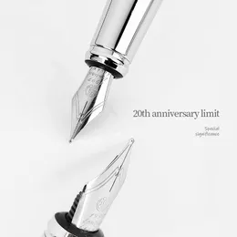 أقلام 3pcs هونغديان 5010 فاخرة الفواصل المعدنية الفاخرة جميلة مزجعة ايريوم EF/F NIB كتابة هدية القلم الحبر لمكتب الأعمال