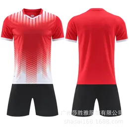 Breathable Quick-Drying New Quick-Drying Soccer Suit Set Adult and Children Football Training Suit Running Suit Student Competition Team Uni