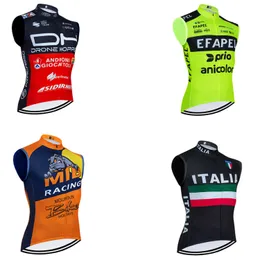 サイクリングジャケットAndroni Cycling Team Jersey Men Mtb Italia Bike Windbreaker Vest Ropa Ciclismo leveless Bicycl Maillot Tshirt 230627