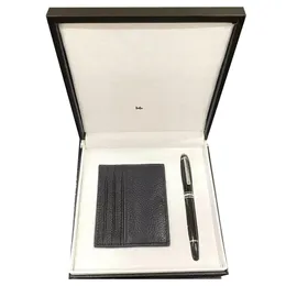 Pens M B A Fountain Pen Ballpoint Stift Visitenkarte Set für luxuriöse Denuine Ledermaterial mit Originalbox Business Highend