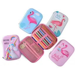 Çantalar Unicorn Pencil Case Okulu Estuche Escolar Estojo Escola Pantolon Scolaire Stylo Kalemlik Kalem Kutusu Kalem Flamingo Kutusu