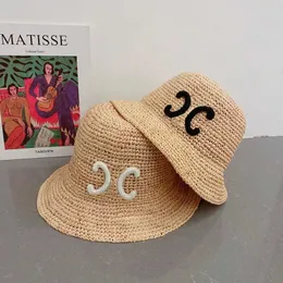 Geniş Kenarlı Şapkalar Kova Şapkaları Kadınlar için Tasarımcı Kova Şapkaları Lüksler Hasır Şapka Moda El Dokuma Şapka Erkek Yaz Şapkaları Plaj Şapkaları Büyük Kenarlı Şapkalar Güneş Kovaları Şapkası 2304271D