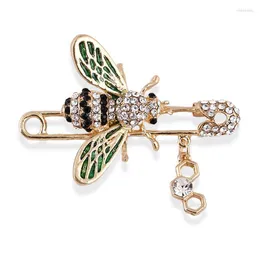 Brooches Insect Brooch Pin Rhinestone Honey Bee For Women Banquet Clothes Accessories Scarf Clip Jewelry