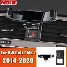 ل Volkswagen VW Golf 7 8 MK7 MK8 Sportsvan حامل الهاتف المحمول للسيارة الهواء تنفيس جبل قوس الجاذبية قوس حامل ل LHD