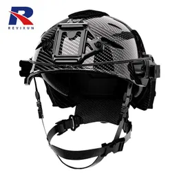 Taktiska hjälmar Revixun Wendy Style Tactical Helmet Airsoft Carbon Fiber Safety Helmet Game Helmet Sport Outdoor Helmethkd230628