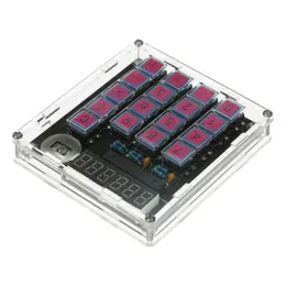 Taschenrechner DIY Calculator Kit digitaler Tube -Taschenrechner mit transparenter Fall in CR2032 -Tastezelle eingebaut